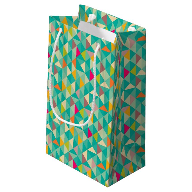 Bolsa De Regalo Pequeña Modelo de los triángulos (Angulo reverso)