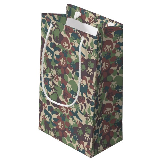 Bolsa De Regalo Pequeña Modelo del camuflaje del perro (Angulo reverso)