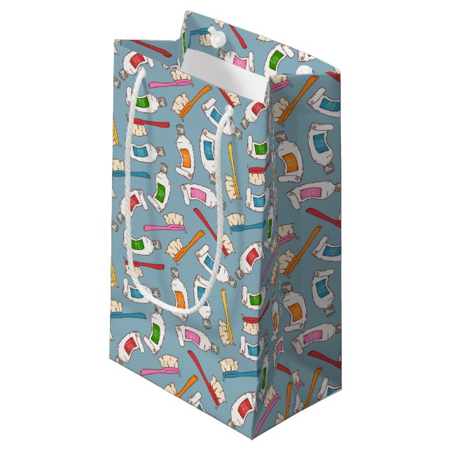 Bolsa De Regalo Pequeña Modelo del cepillo de dientes y de la crema dental (Angulo Anverso)