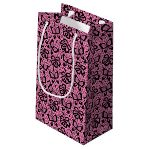 Bolsa De Regalo Pequeña modelo del cordón con las mariposas