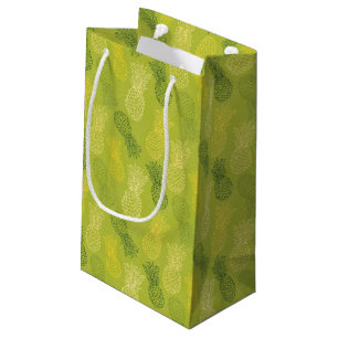 Bolsa De Regalo Pequeña Modelo del esquema de la piña en verde