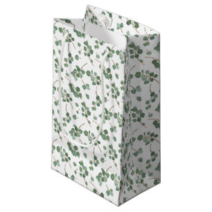 Bolsa De Regalo Pequeña Modelo del follaje del árbol del dólar de plata