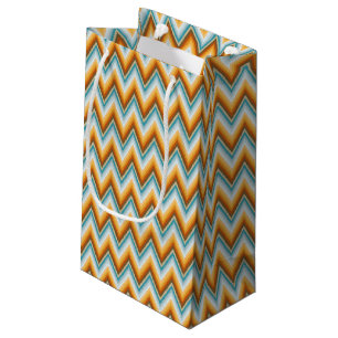 Bolsa De Regalo Pequeña Modelo del fondo de Chevron