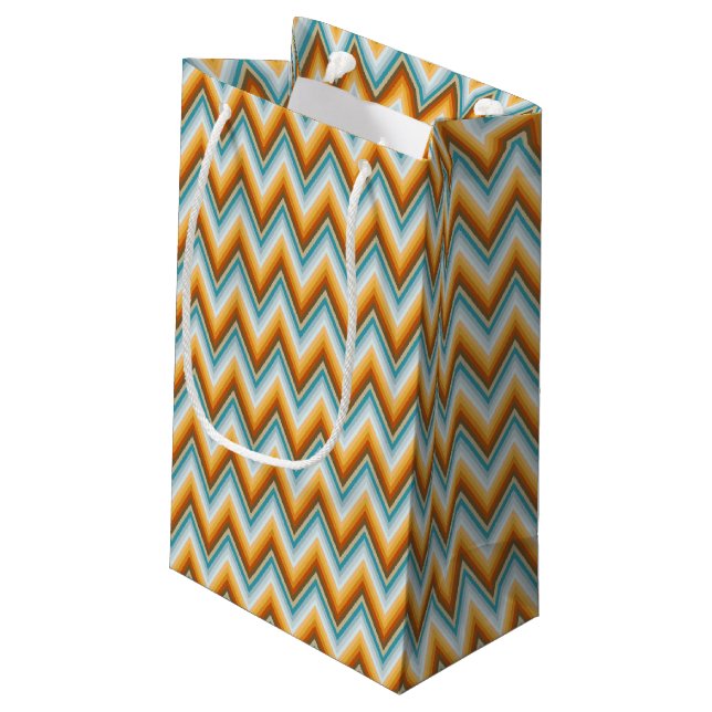 Bolsa De Regalo Pequeña Modelo del fondo de Chevron (Angulo reverso)