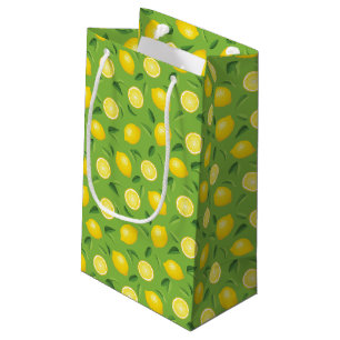 Bolsa De Regalo Pequeña Modelo del fondo de los limones