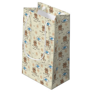 Bolsa De Regalo Pequeña modelo del gato y de los pescados