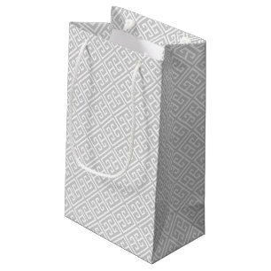 Bolsa De Regalo Pequeña Modelo dominante griego gris