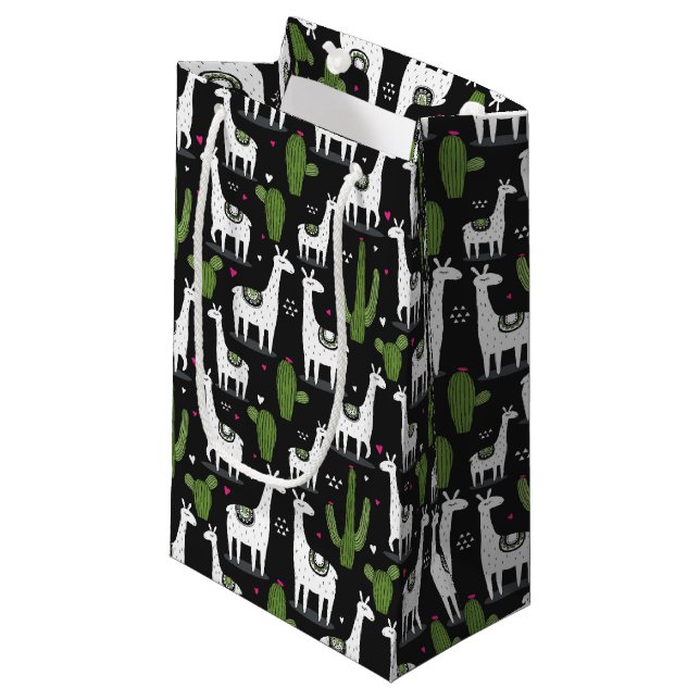 Bolsa De Regalo Pequeña Modelo feliz de la llama (Angulo Anverso)