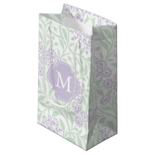 Bolsa De Regalo Pequeña Modelo floral del damasco de la menta con