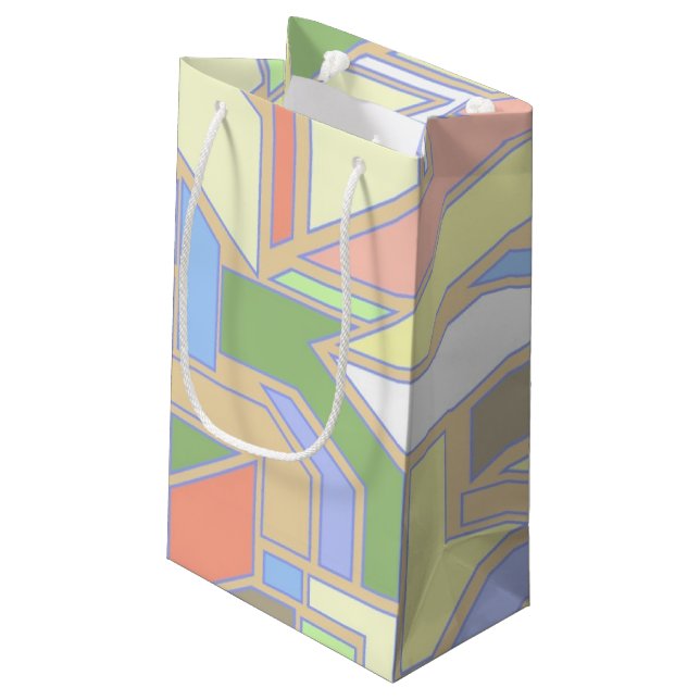 Bolsa De Regalo Pequeña Modelo geométrico 3 (Angulo reverso)