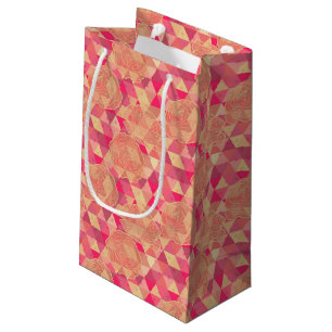 Bolsa De Regalo Pequeña Modelo geométrico de la flor