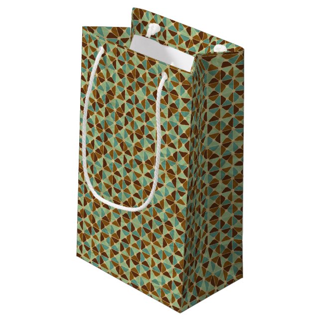 Bolsa De Regalo Pequeña Modelo geométrico retro (Angulo reverso)