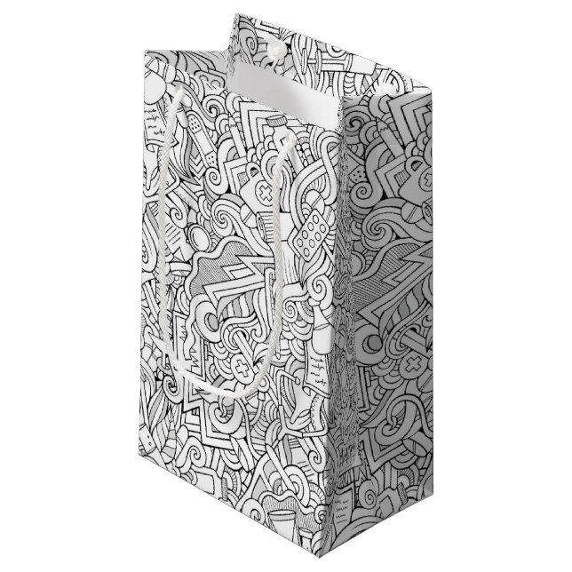 Bolsa De Regalo Pequeña Modelo médico de B&W (Angulo Anverso)
