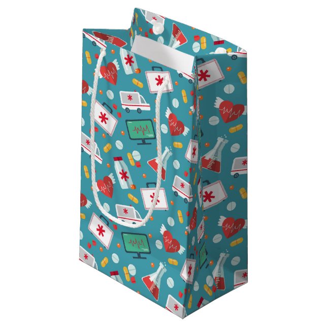 Bolsa De Regalo Pequeña Modelo médico del icono (Angulo Anverso)