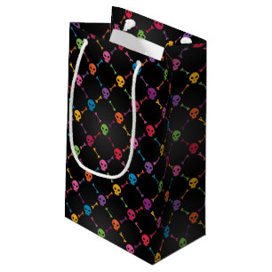 Bolsa De Regalo Pequeña Modelo multicolor con los cráneos