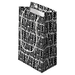 Bolsa De Regalo Pequeña Modelo negro del árbol del movimiento de la tinta