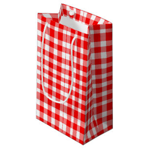 Bolsa De Regalo Pequeña Modelo rojo/blanco de la guinga