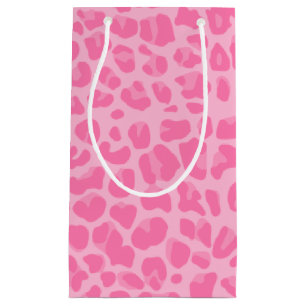 Bolsa De Regalo Pequeña Modelo rosa claro del estampado leopardo