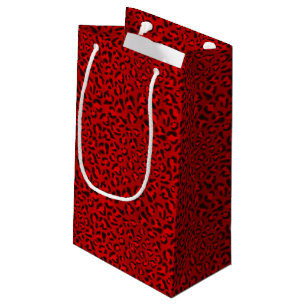 Bolsa De Regalo Pequeña Modelo rosado de la textura del leopardo