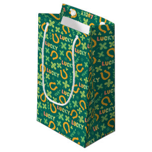 Bolsa De Regalo Pequeña Modelo verde AFORTUNADO irlandés