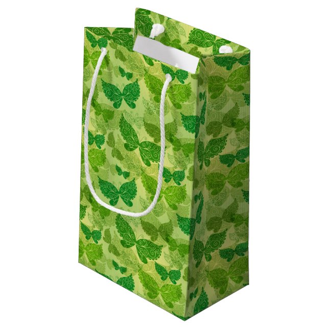 Bolsa De Regalo Pequeña Modelo verde de la primavera (Angulo reverso)