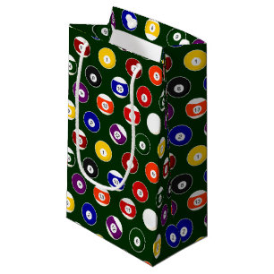 Bolsa De Regalo Pequeña Modelo verde de los billares de la bola de piscina