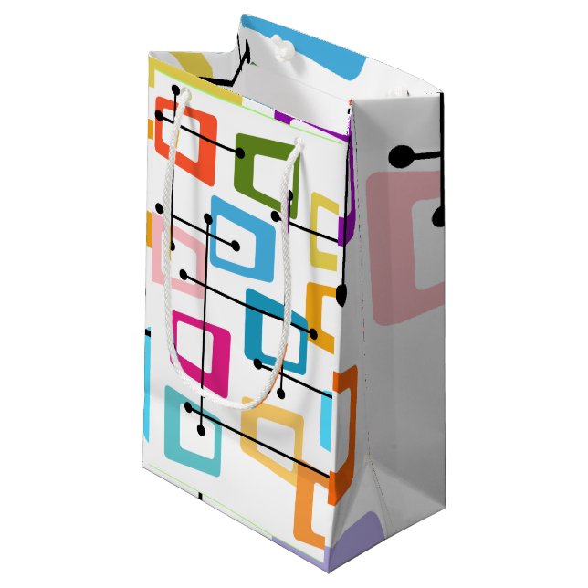 Bolsa De Regalo Pequeña Moderno del siglo Medio Atómico (Angulo Anverso)