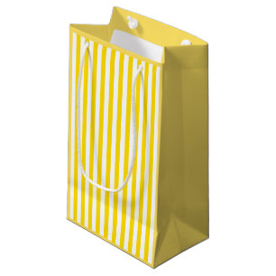 Bolsa De Regalo Pequeña Moderno elegante de la plantilla rayada blanca
