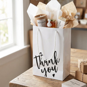 Bolsa De Regalo Pequeña Moderno Simple Agradecimiento a Pequeñas Empresas