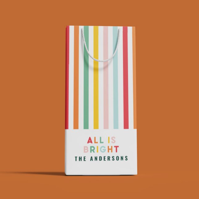 Bolsa De Regalo Pequeña Modernos y luminosos Navidades de familia minimali (Subido por el creador)