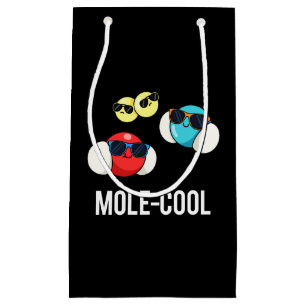 Bolsa De Regalo Pequeña Mole-Guay Funny Molécula Pun Dark BG