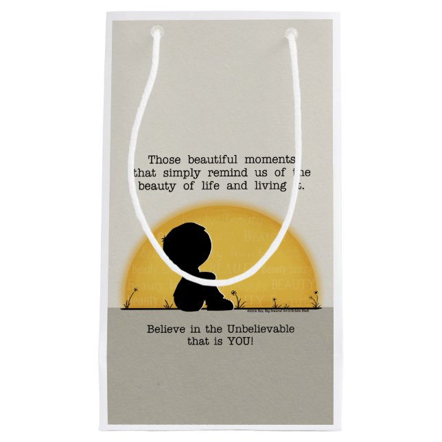 Bolsa De Regalo Pequeña Momentos hermosos (Anverso)