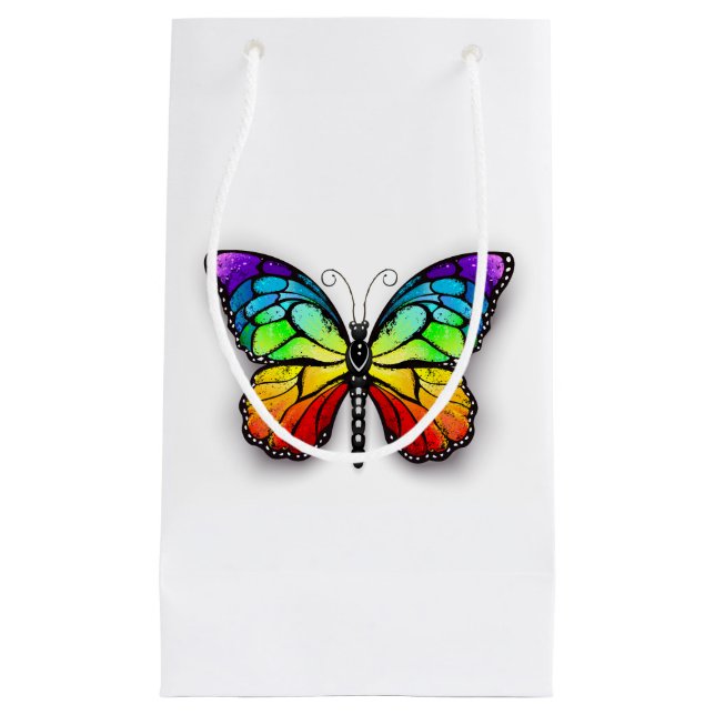 Bolsa De Regalo Pequeña Monarca de mariposa arcoiris (Anverso)