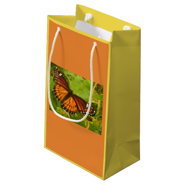 Bolsa De Regalo Pequeña Monarca naranja (Angulo reverso)