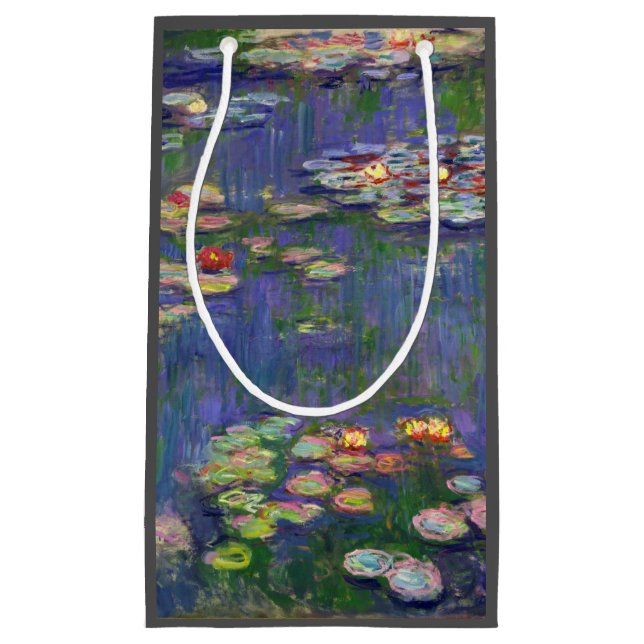 Bolsa De Regalo Pequeña Monet Water Lilies Masterpiece Pintura (Anverso)