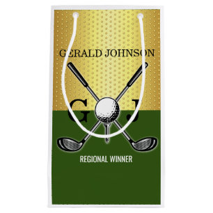 Bolsa De Regalo Pequeña Monograma de golf elegante personalizado minimalis