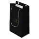 Bolsa De Regalo Pequeña Monograma dorado negro | Elegante Minimalista mode (Angulo Anverso)
