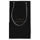 Bolsa De Regalo Pequeña Monograma dorado negro | Elegante Minimalista mode (Anverso)
