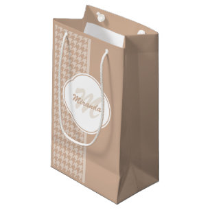 Bolsa De Regalo Pequeña Monograma y nombre de pekinés pekinés y de galón d