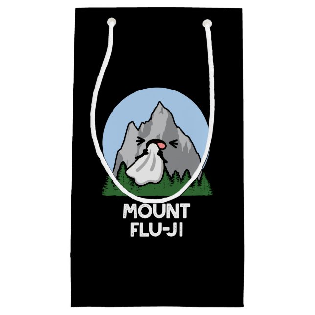 Bolsa De Regalo Pequeña Monte Flu-ji Funny Mountain Pun Dark BG (Anverso)