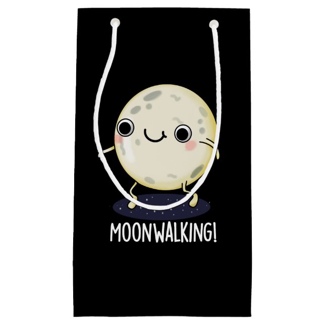 Bolsa De Regalo Pequeña Moon Walking Funny Dance Pun Dark BG (Anverso)