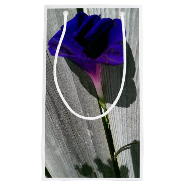 Bolsa De Regalo Pequeña Morado Floral (Anverso)