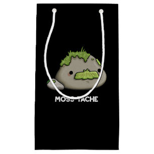 Bolsa De Regalo Pequeña Moss-tache Funny Mustache Pun Dark BG