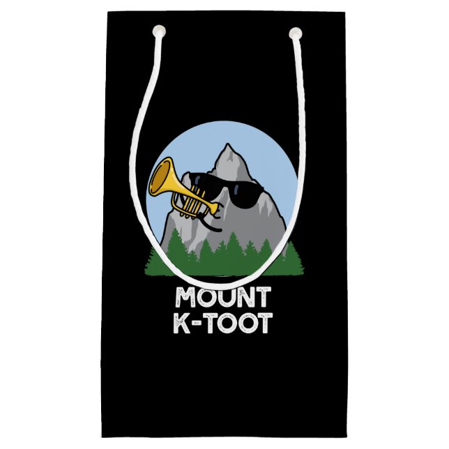 Bolsa De Regalo Pequeña Mount K-Toot Funny Mountain Pun Dark BG (Anverso)