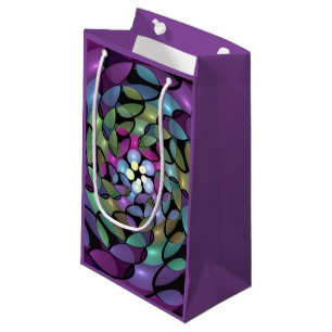 Bolsa De Regalo Pequeña Movimientos coloridos Resumen Arte Fractal Trippy