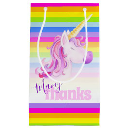 Bolsa De Regalo Pequeña Muchas gracias por los regalos del arco iris de un