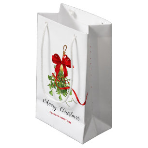 Bolsa De Regalo Pequeña Muérdago del navidad