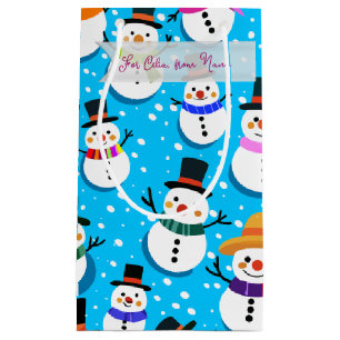 Bolsa De Regalo Pequeña muñecos de nieve