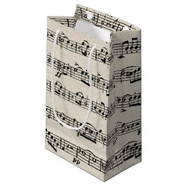 Bolsa De Regalo Pequeña Música de hoja