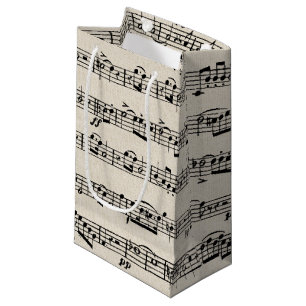 Bolsa De Regalo Pequeña Música de hoja